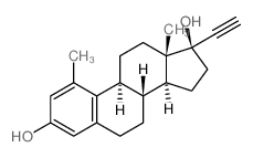 1-甲基乙炔雌二醇 结构式