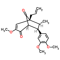 异风藤素 D 结构式