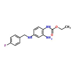 瑞替加滨 结构式