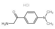 2-氨基-1-[4-(二甲基氨基)苯基]乙酮盐酸盐 结构式