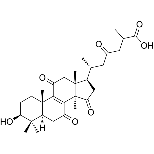 Ganoderic acid AM1 结构式