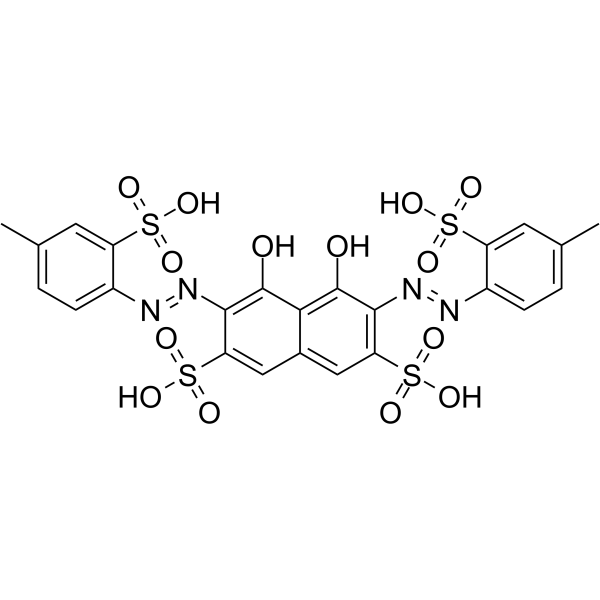 二甲基偶氮磺III [碱性稀土金属用的分光光度试剂及硫酸根用钡的沉淀滴定指示剂] 结构式