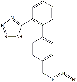 5-(4'-(叠氮甲基)-[1,1'-联苯]-2-基)-1H-四氮唑 结构式