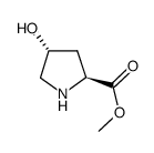 (2S,4R)-4-羟基吡咯烷-2-羧酸甲酯 结构式