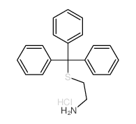 2-(三苯甲基硫基)乙胺盐酸盐 结构式