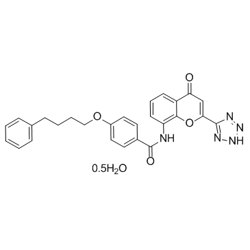 普仑司特半水合物 结构式