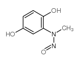 2-(甲基亚硝基氨基)-1,4-苯二酚 结构式