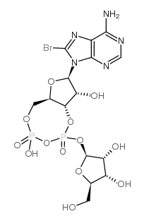 8-溴-环二磷酸腺苷核糖 结构式