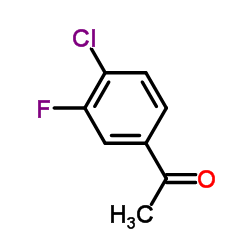1-(4-氯-3-氟苯基)乙酮 结构式