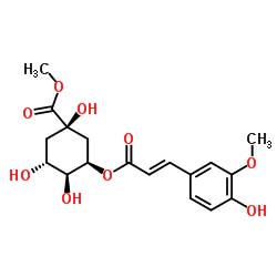 甲基 5-O-阿魏酰奎尼酸酯 结构式