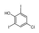 4-氯-2,6-二碘苯酚 结构式
