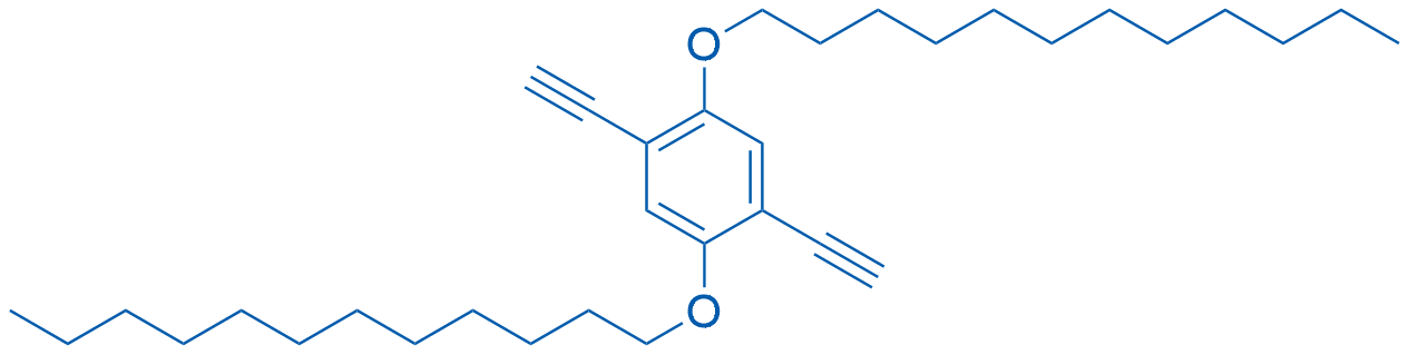 1,4-双(十二烷基氧基)-2,5-二乙炔基苯 结构式