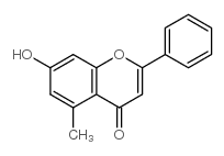 7-羟基-5-甲基黄酮 结构式