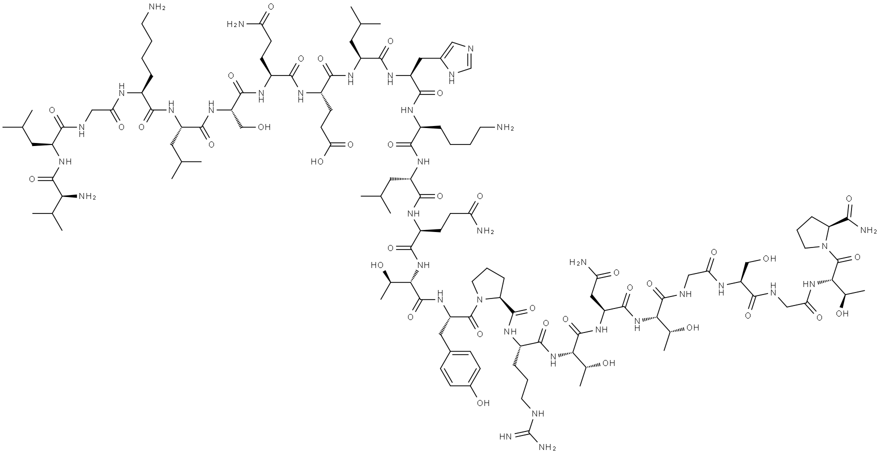 鲑鱼降钙素(8-32)(鲑鱼I型) 结构式