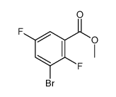 3-溴-2,5-二氟苯甲酸甲酯 结构式