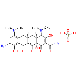 9-氨基米诺环素硫酸盐 结构式