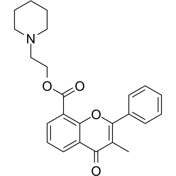 黄酮哌酯 结构式