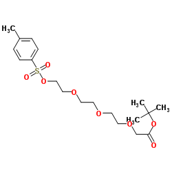 2-(2-(2-(2-(对甲苯磺酰氧基)乙氧基)乙氧基)乙氧基)乙酸叔丁酯 结构式