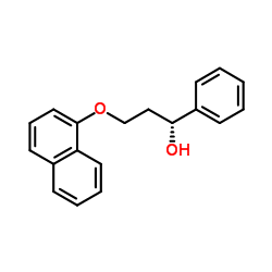 (R)-3-(萘-1-基氧基)-1-苯基丙-1-醇 结构式