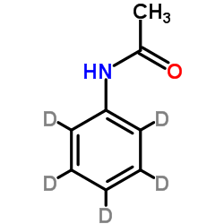 乙酰苯胺-D5 结构式