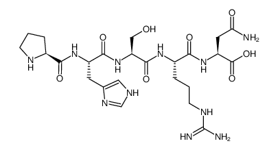 H-Pro-His-Ser-Arg-Asn-OH 结构式