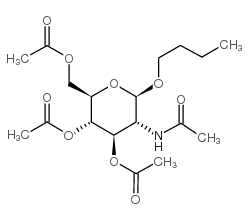 丁烷基-2-乙酰氨基-3,4,6-三-O-乙酰基-2-脱氧-β-D-吡喃葡萄糖 结构式