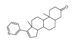 (5α)-17-(3-吡啶基)雄甾-16-烯-3-酮 结构式