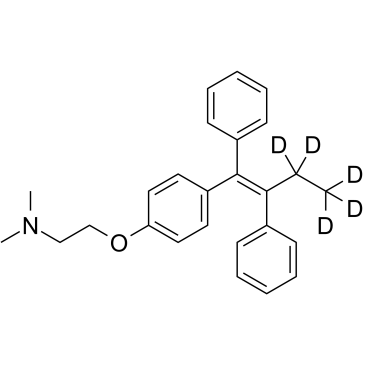 他莫昔芬-D5 结构式
