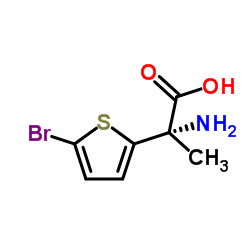 (S)-2-氨基-3-(5-溴噻吩-2-基)丙酸 结构式