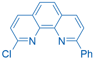 2-氯-9-苯基-1,10-菲咯啉 结构式