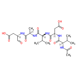 乙酰基-缬氨酰-天冬氨酰-缬氨酰-丙氨酰-天冬氨醛 结构式