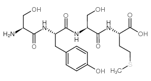 丝氨酰-酪氨酰-丝氨酰-甲硫氨酸 结构式