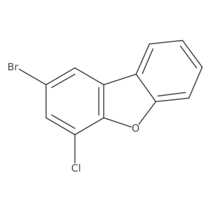 2-溴-4-氯-二苯并呋喃 结构式