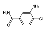 3-氨基-4-氯苯甲酰胺 结构式