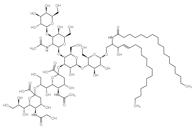 Ganglioside GD1b Mixture (sodium salt) 结构式
