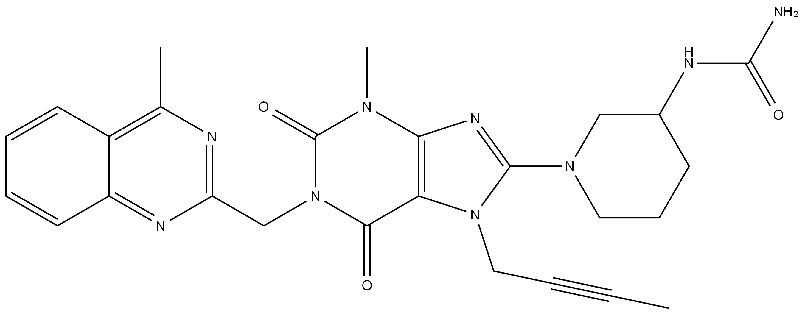 N-氨甲酰利格列汀 结构式