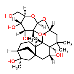 2,6,16-Kauranetriol 2-O-beta-D-allopyranoside 结构式