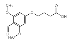 4-(4-甲酰基-3,5-二甲氧基苯氧基)-丁酸 结构式