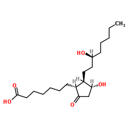 13,14-二氢前列腺素E1 结构式