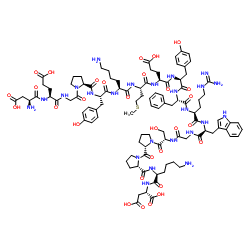 9-L-酪氨酸-β-促黑细胞激素 (猪) 结构式