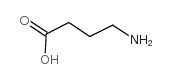 4(gamma)-氨基丁酸(氨酪酸) 结构式