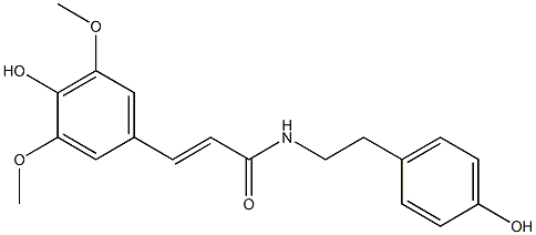 N-trans-Sinapoyltyramine 结构式