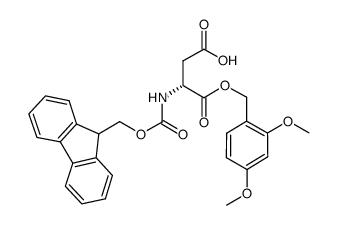 氨基酸和衍生物Fmoc-D-Asp-ODmb 结构式
