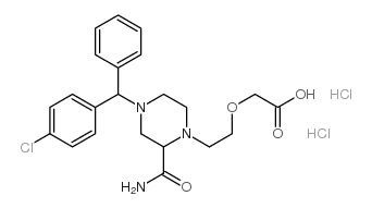 西替利嗪酰胺二盐酸盐 结构式