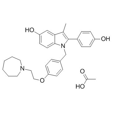 醋酸巴多昔芬 结构式