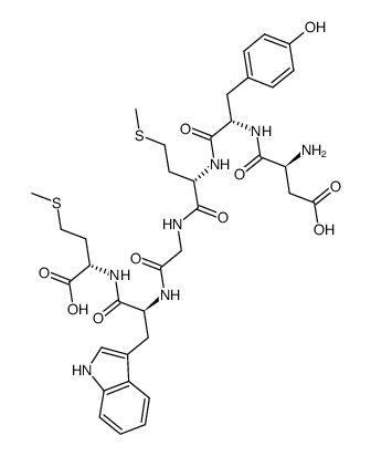去硫酸化胆囊收缩素八肽(1-6) 结构式