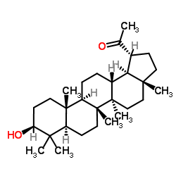 3BETA-羟基-30-去甲羽扇烷-20-酮 结构式