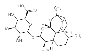 二氢青蒿素β-D-葡糖醛酸(异构体混合物) 结构式