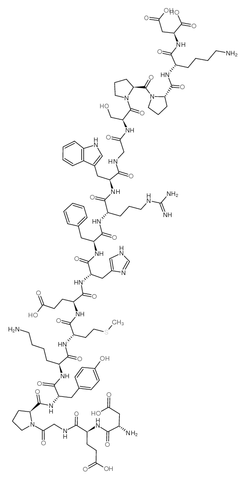 ASP-GLU-GLY-PRO-TYR-LYS-MET-GLU-HIS-PHE-ARG-TRP-GLY-SER-PRO-PRO-LYS-ASP 结构式