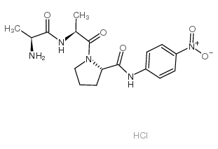 H-Ala-Ala-Pro-pNA 盐酸盐 结构式